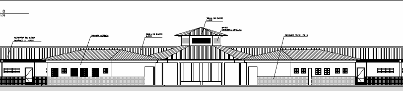 Projeto arquitetônico da nova escola